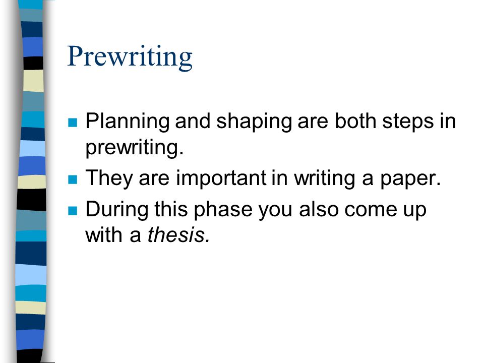 Coming Up With A Thesis Statement