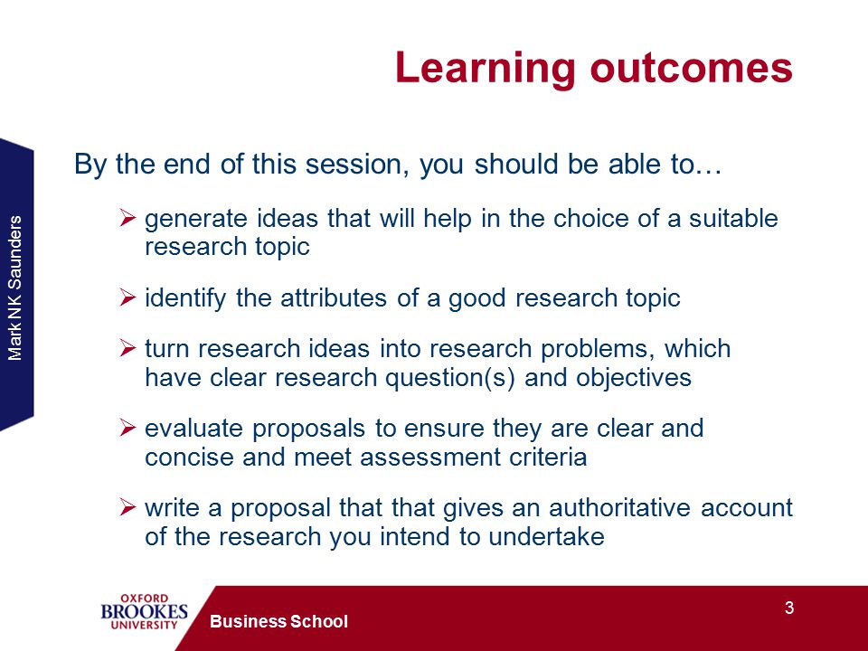 Research Proposal Topics
