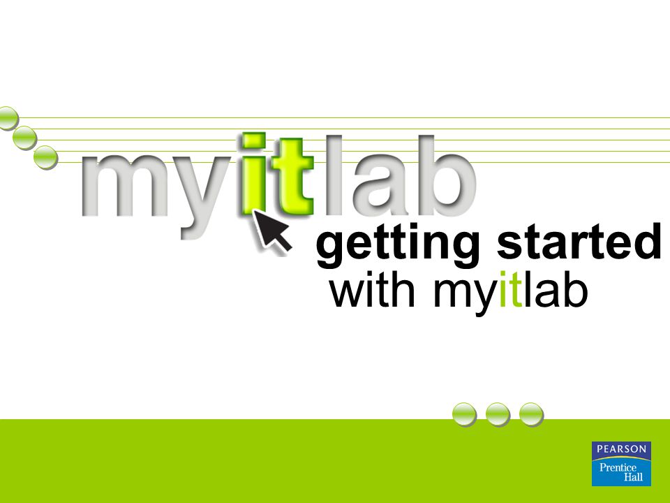 getting started with myitlab