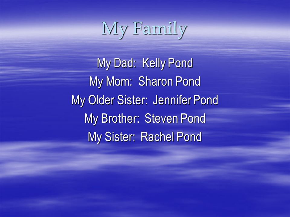 The Pond Family By Ryan Pond