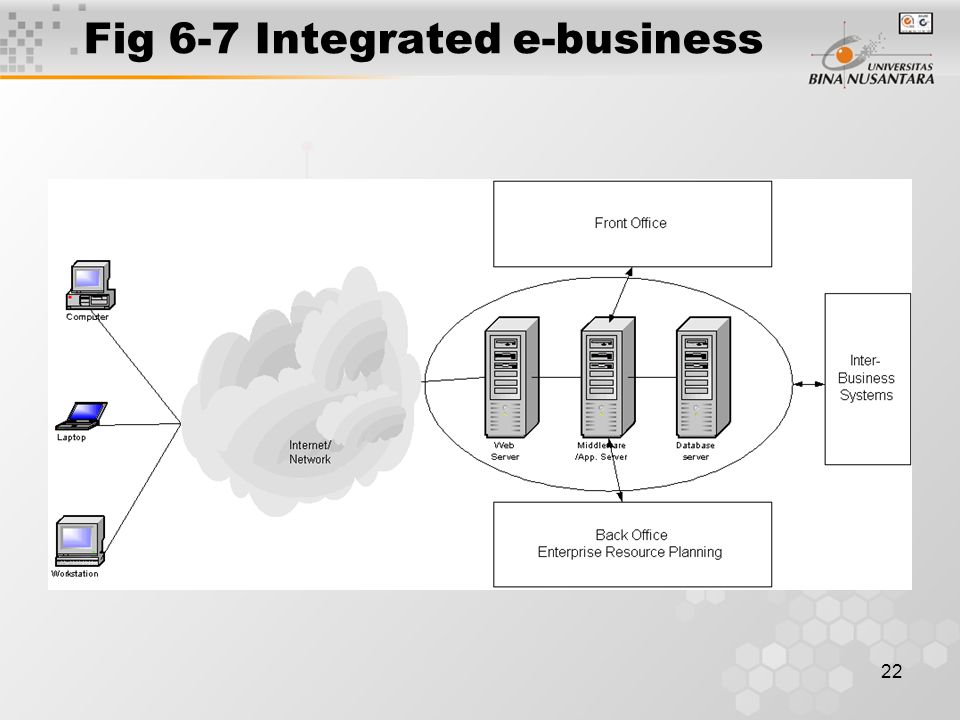 22 Fig 6-7 Integrated e-business