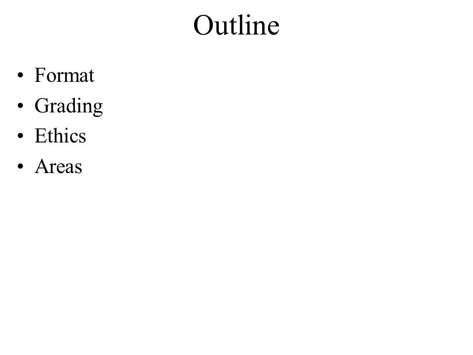 tel 381 paper presentation outline format grading ethics areas presentation outline format
