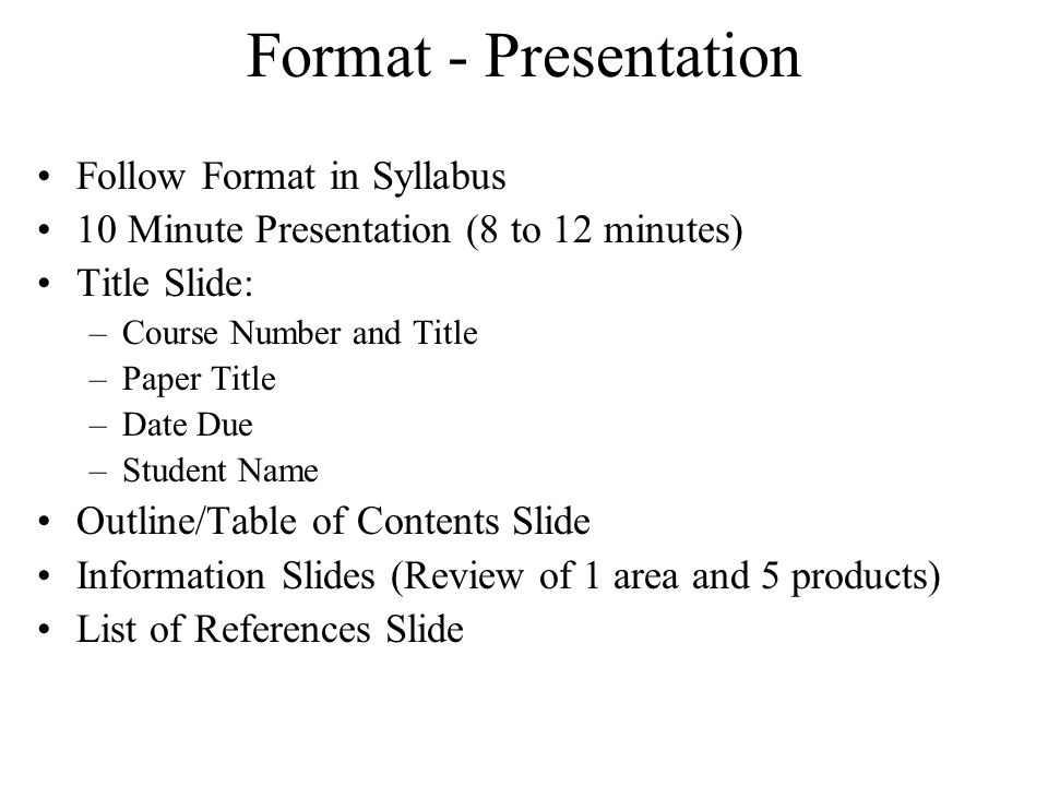 how many slides is a 10 minute presentation
