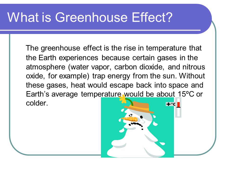 What is Greenhouse Effect.