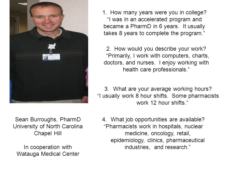 Sean Burroughs, PharmD University of North Carolina Chapel Hill In cooperation with Watauga Medical Center 1.