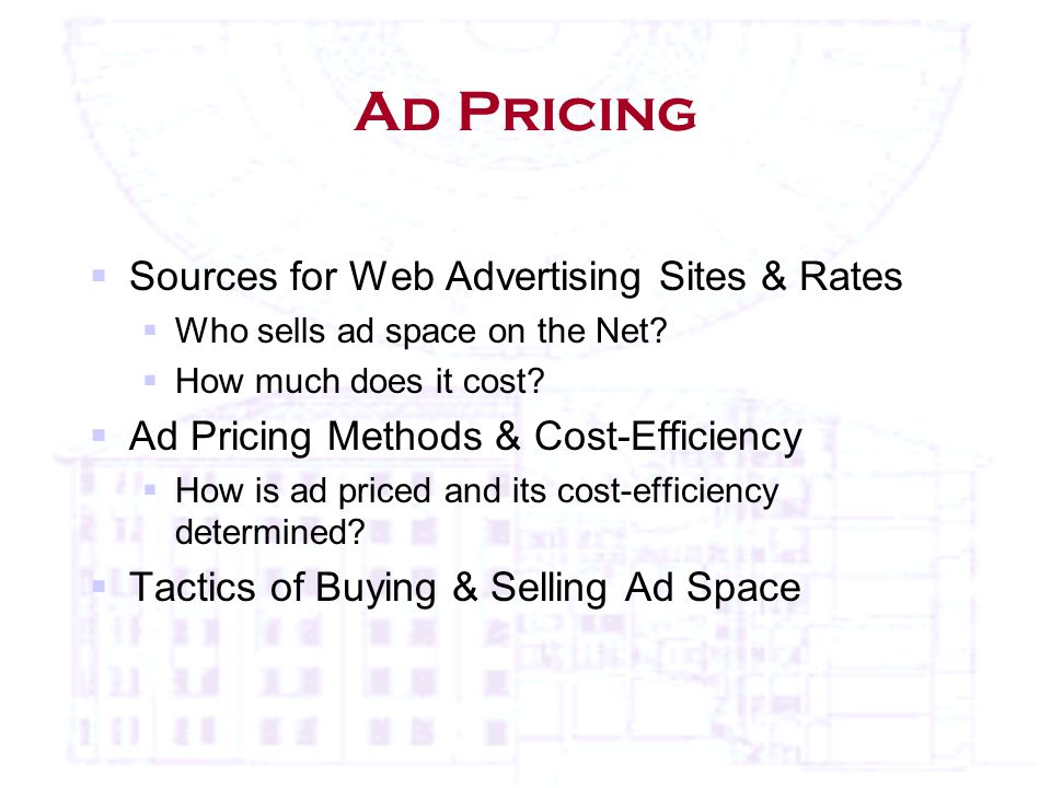 Ad Pricing  Sources for Web Advertising Sites & Rates  Who sells ad space on the Net.