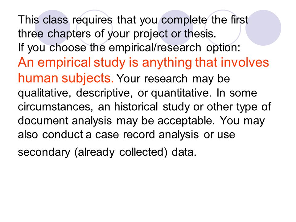 Define Empirical Dissertation