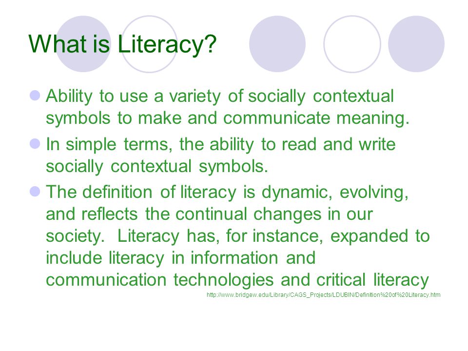 literacy terms