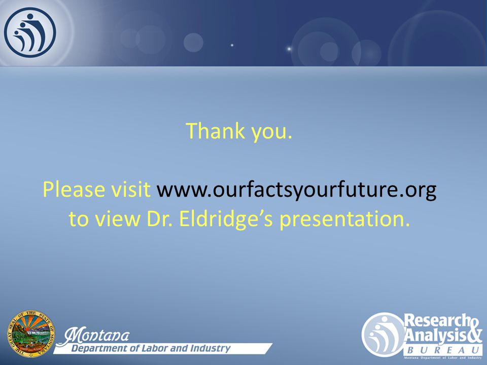Thank you. Please visit   to view Dr. Eldridge’s presentation.
