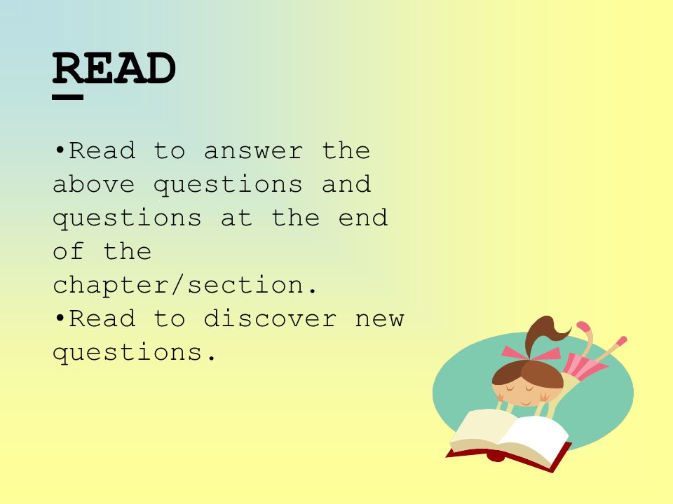 READ Read to answer the above questions and questions at the end of the chapter/section.