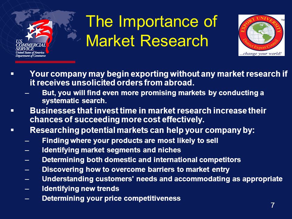 Market Research & Assessing the Competition
