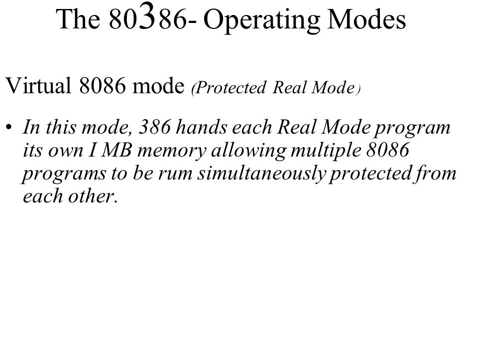 real mode memory addressing in 8086 pdf