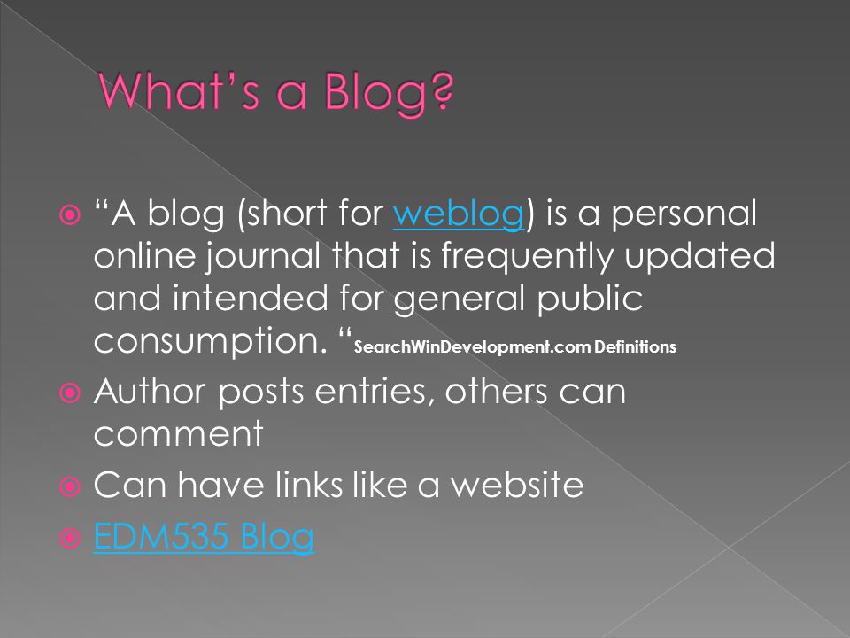 personal online journal
