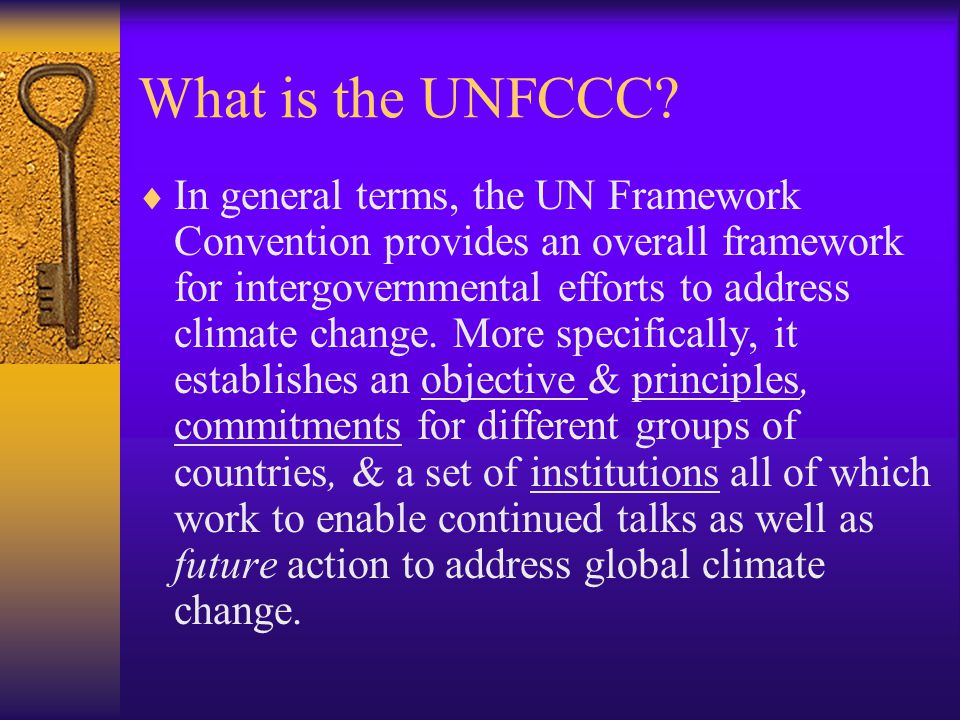 What is the UNFCCC.