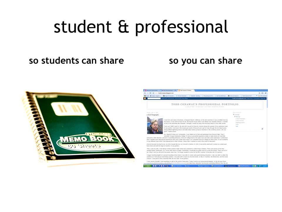 student & professional so students can shareso you can share