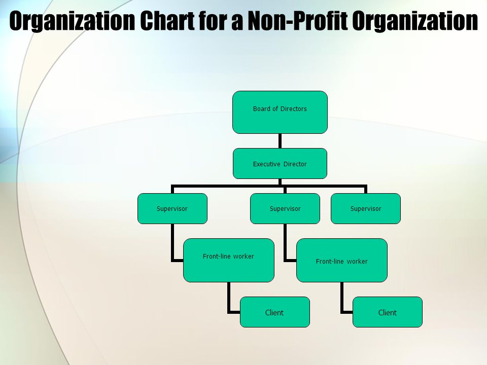 organization structure understanding decision making and non profit structure organizational chart