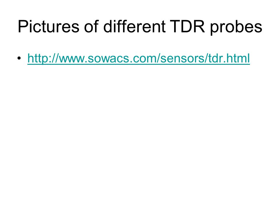 tdr sensors
