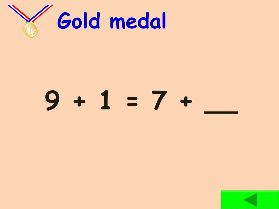 9 = __ Silver medal