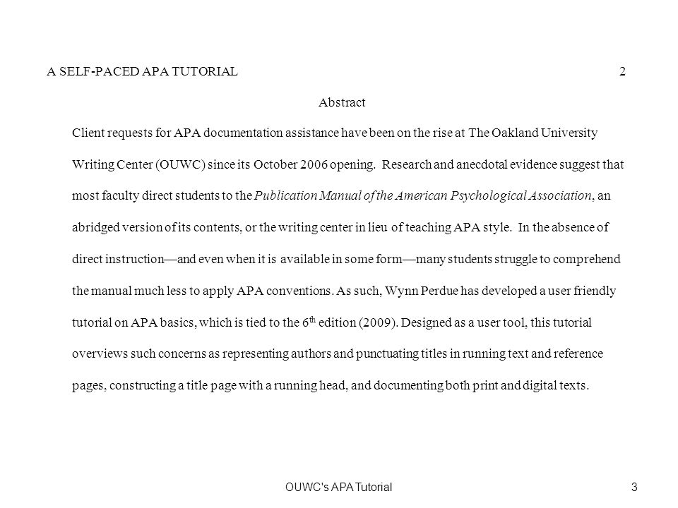 apa form of writing