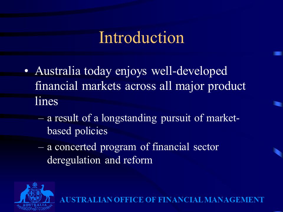australian office of financial management the australian government office of financial management