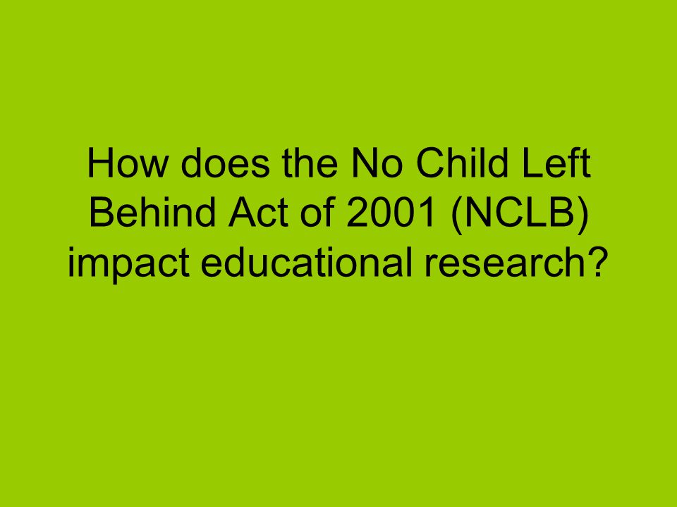 the impact of nclb the impact of nclb