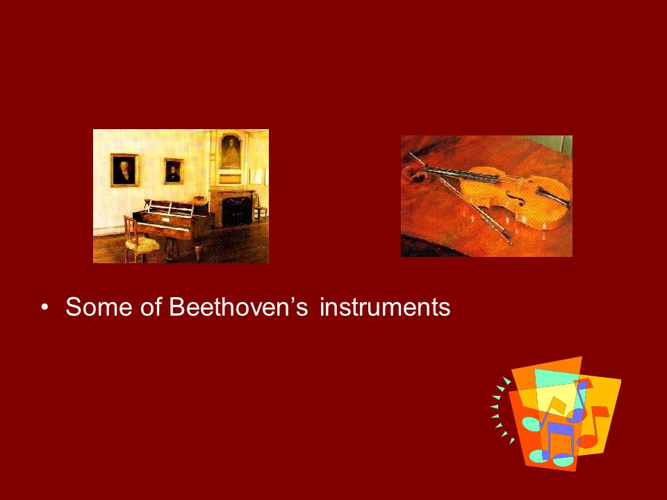 Some of Beethoven’s instruments