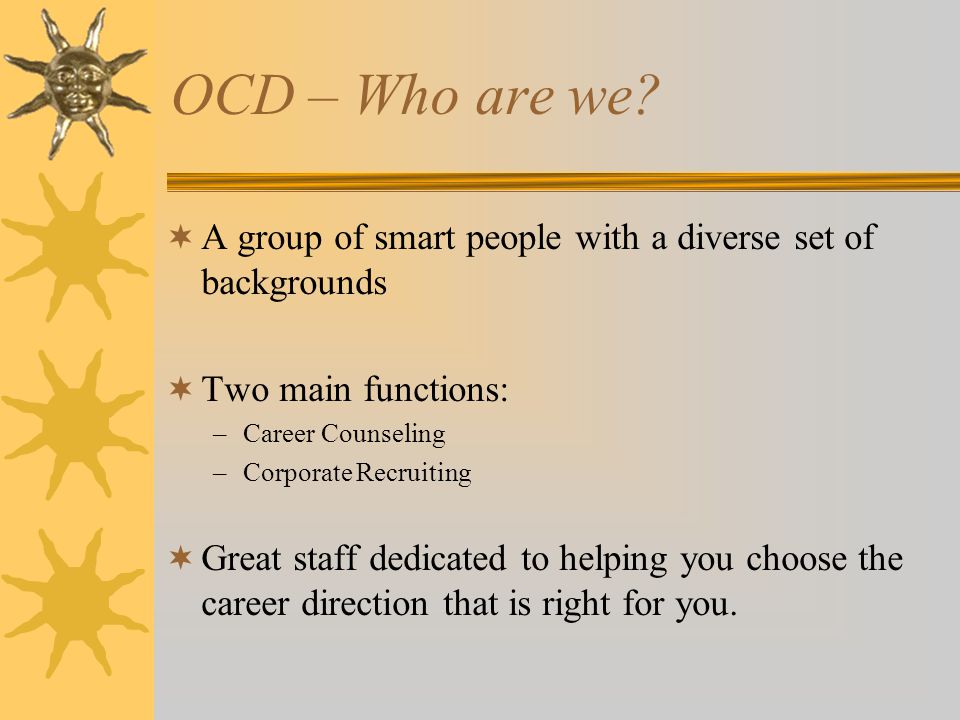 OCD – Who are we.