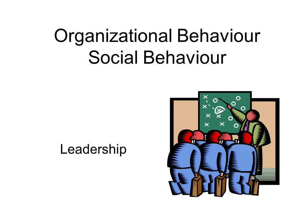 Leadership Organizational Behaviour Social Behaviour