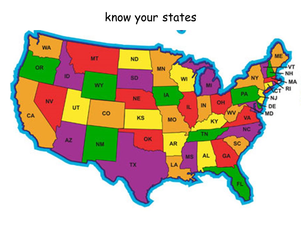know your states