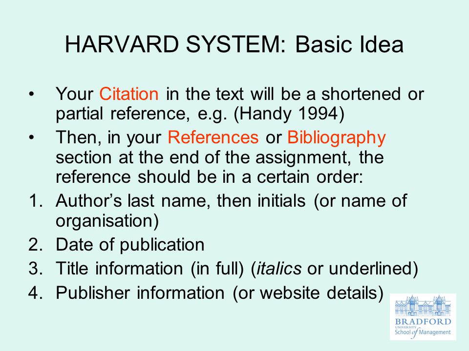 Harvard Referencing In Essay