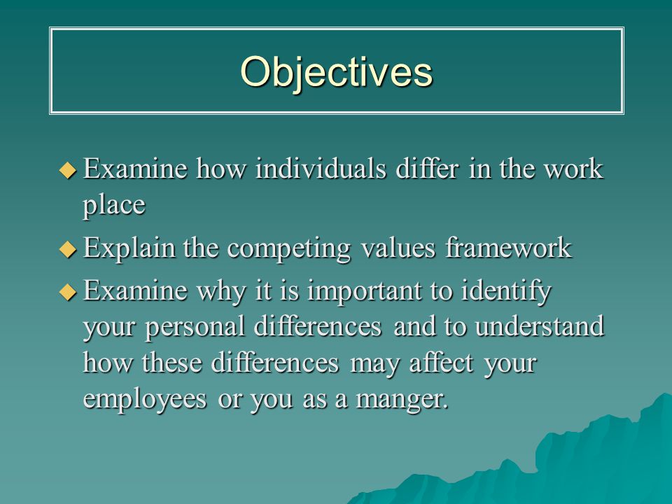 individual differences affecting motivation in work place Increasing productivity with motivation in individual the objective of of motivation in work place is identifying what motivates each individual. individual differences affecting motivation in work place Increasing productivity with motivation in individual the objective of of motivation in work place is identifying what motivates each individual.