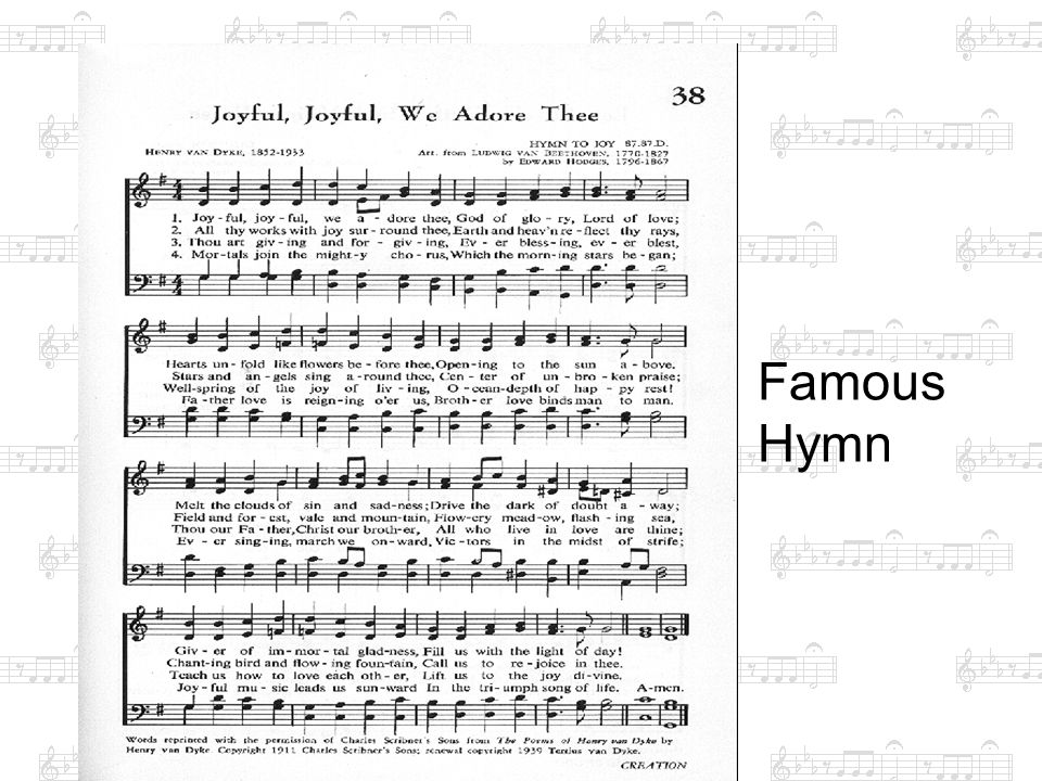 Famous Hymn