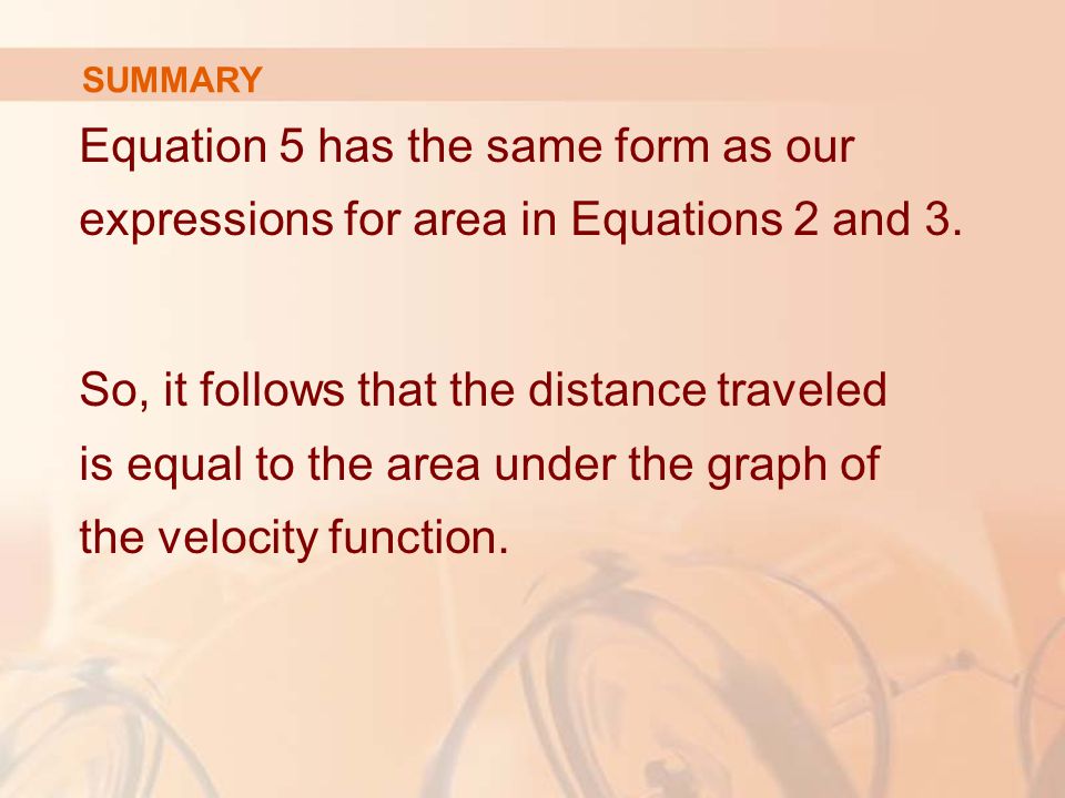 SUMMARY Equation 5 has the same form as our expressions for area in Equations 2 and 3.