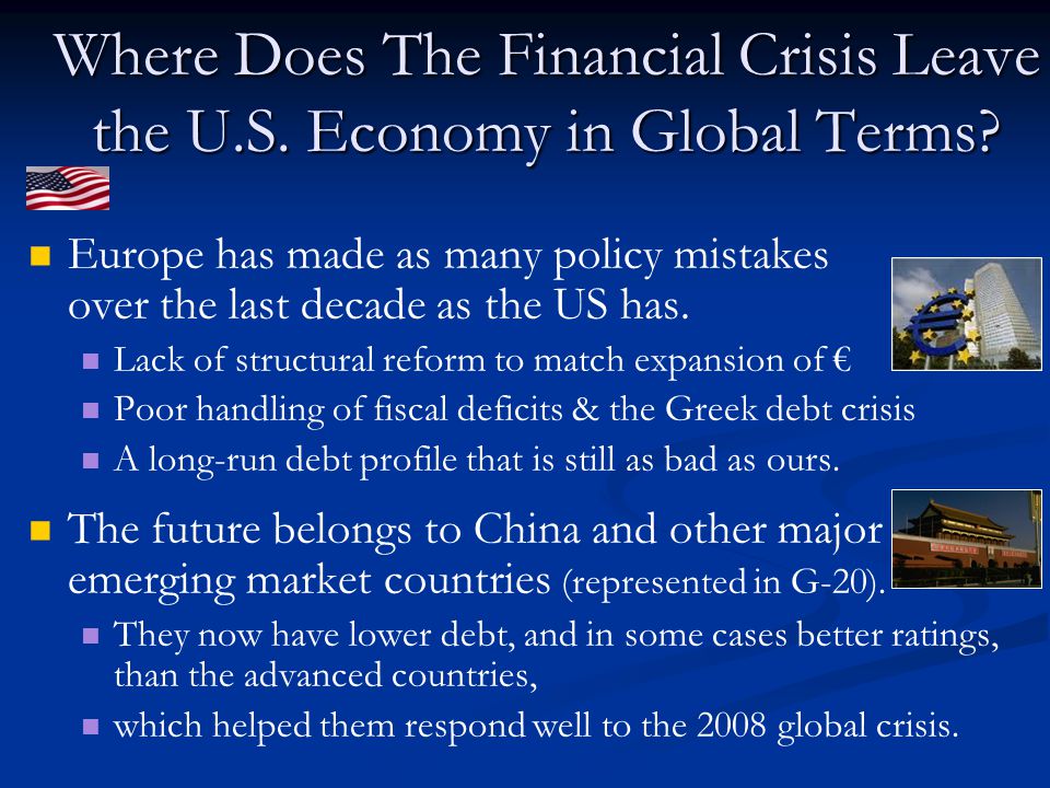 Where Does The Financial Crisis Leave the U.S. Economy in Global Terms.
