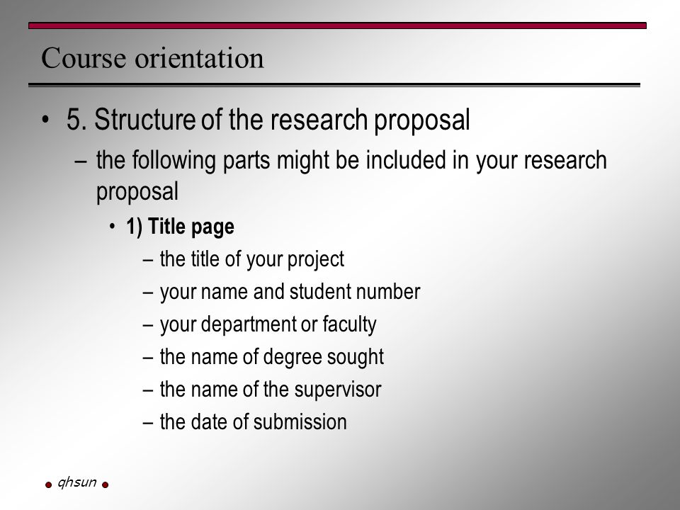1 Page Research Proposal