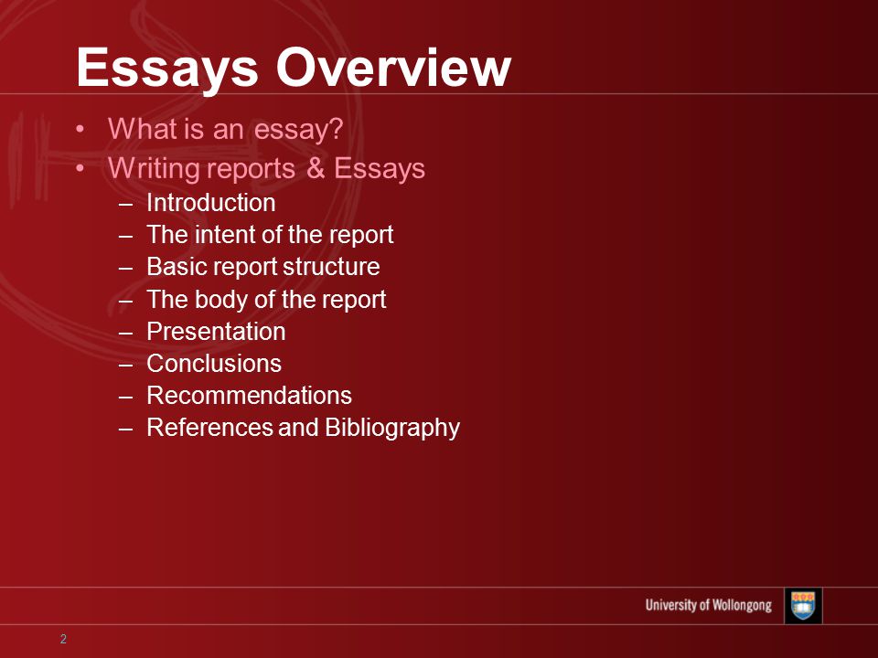 2 Essays Overview What is an essay.