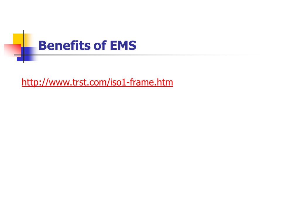 Benefits of EMS