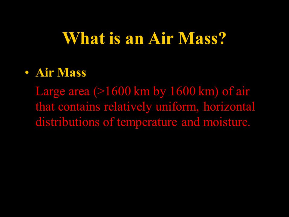 What is an Air Mass.