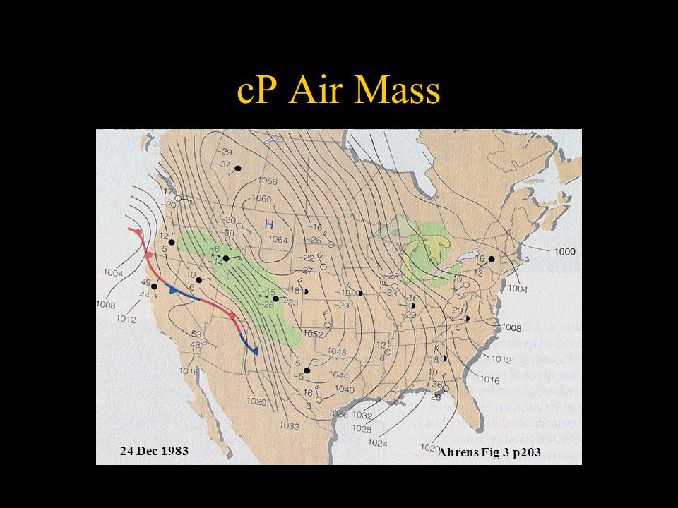 cP Air Mass Ahrens Fig 3 p Dec 1983