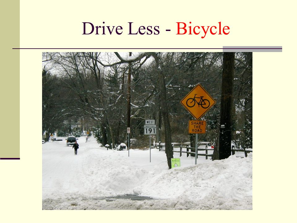 Drive Less - Bicycle