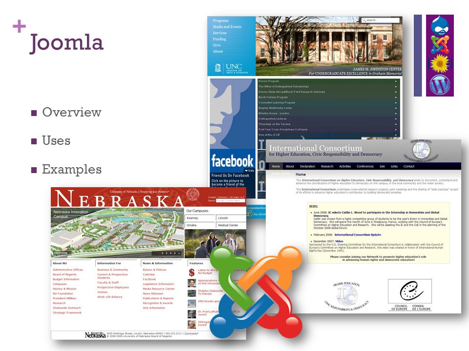 + Joomla Overview Uses Examples