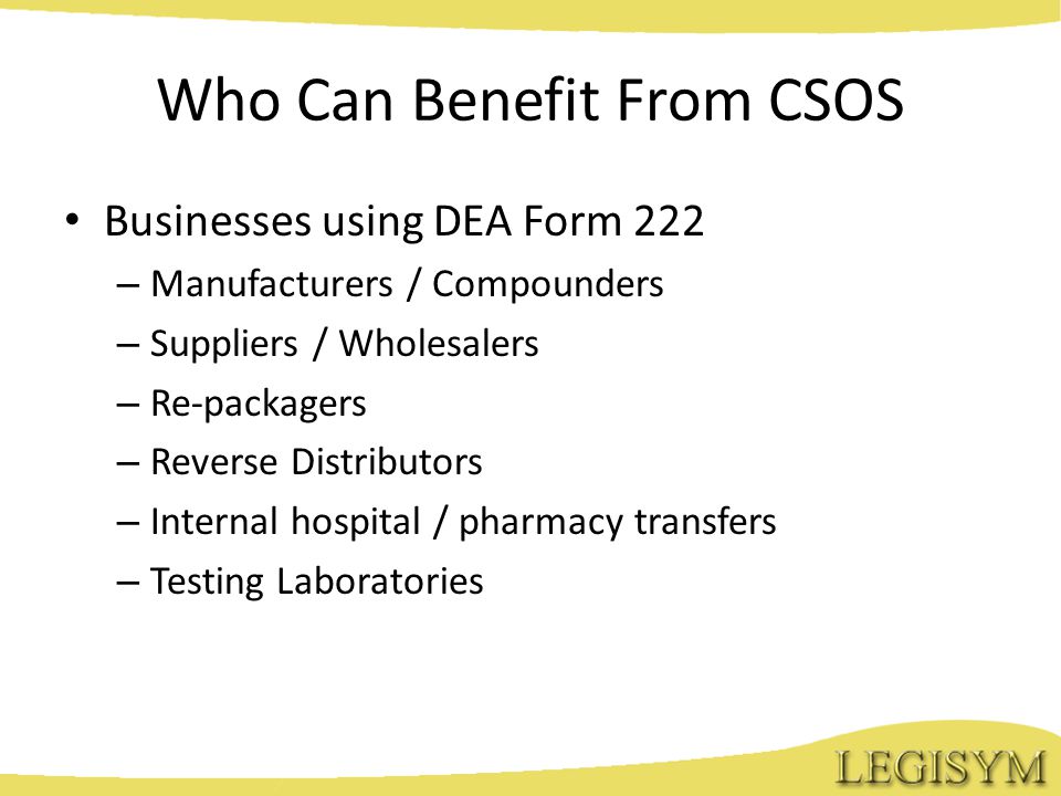 is a controlled substance ordering system csos right for you an dea form 222
