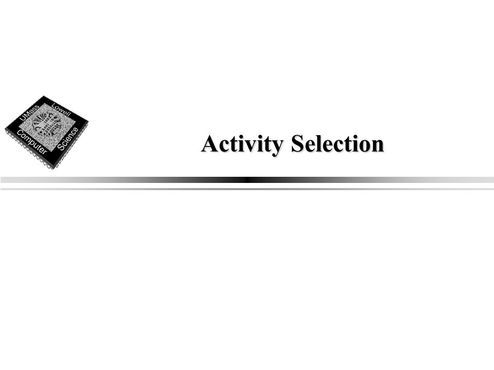 Activity Selection