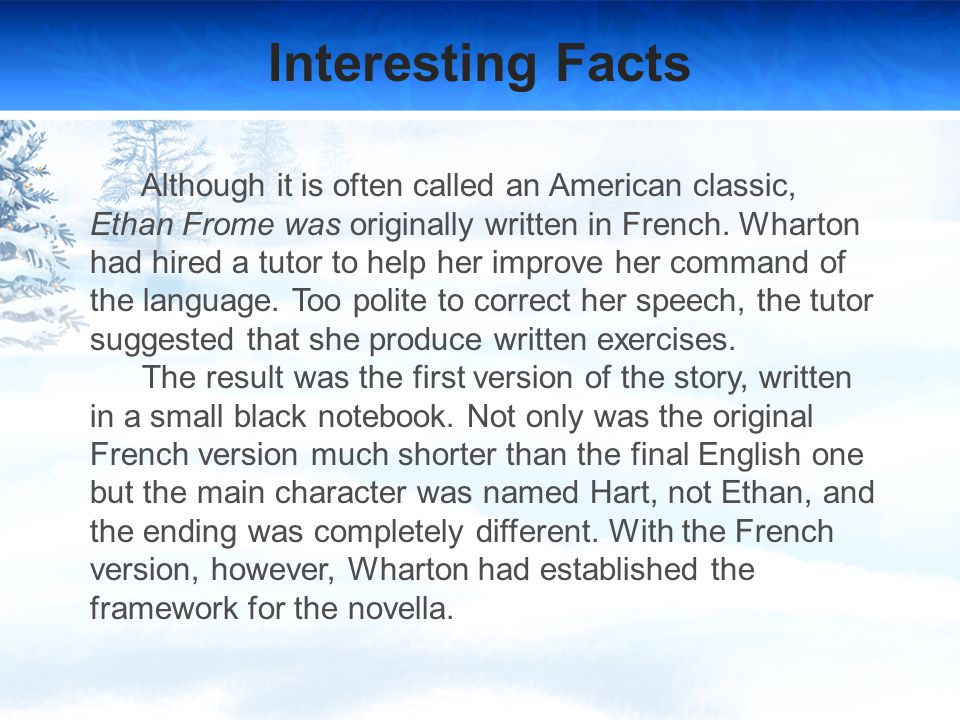 ethan frome essays ethan frome essays