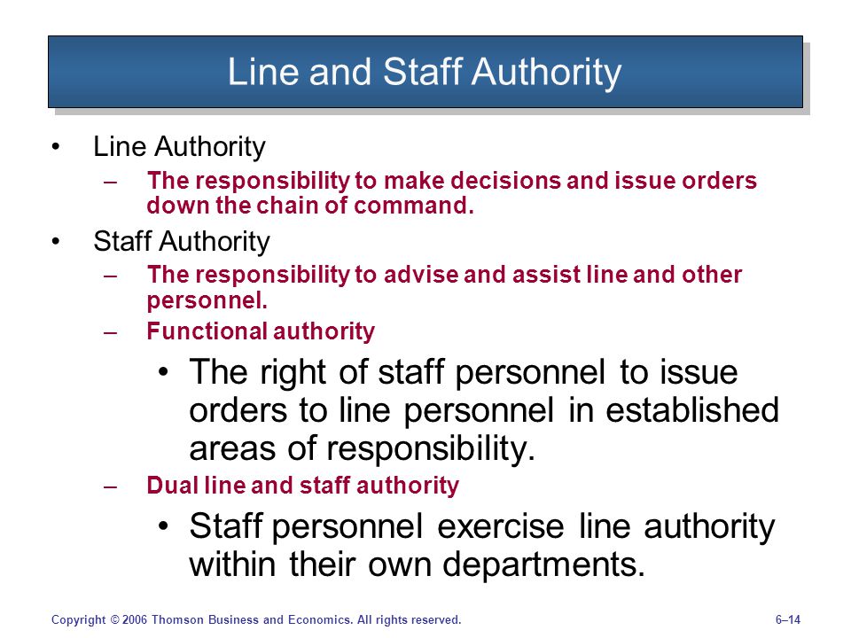line and staff authority However, they have no authority over the line manager actions an organizational chart is a diagram that depicts the structure of an organization in terms of. line and staff authority However, they have no authority over the line manager actions an organizational chart is a diagram that depicts the structure of an organization in terms of.