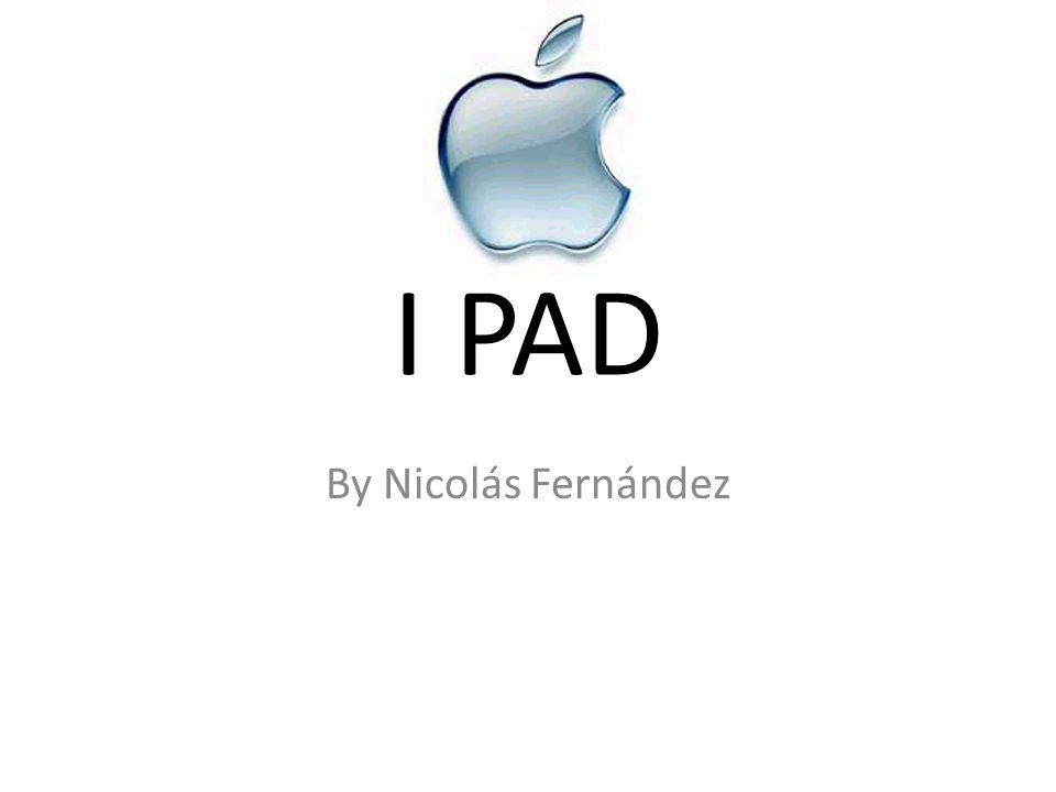 I PAD By Nicolás Fernández