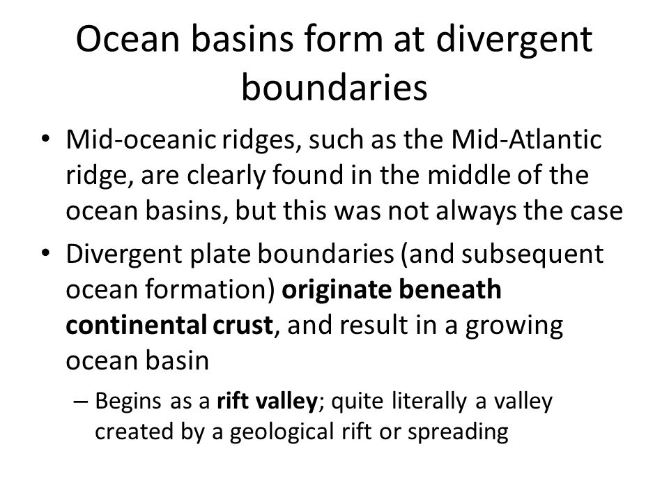earth structure and plate tectonics ppt video online download how do ocean basins form