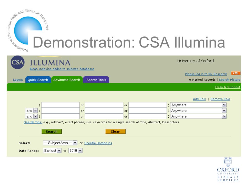 Demonstration: CSA Illumina