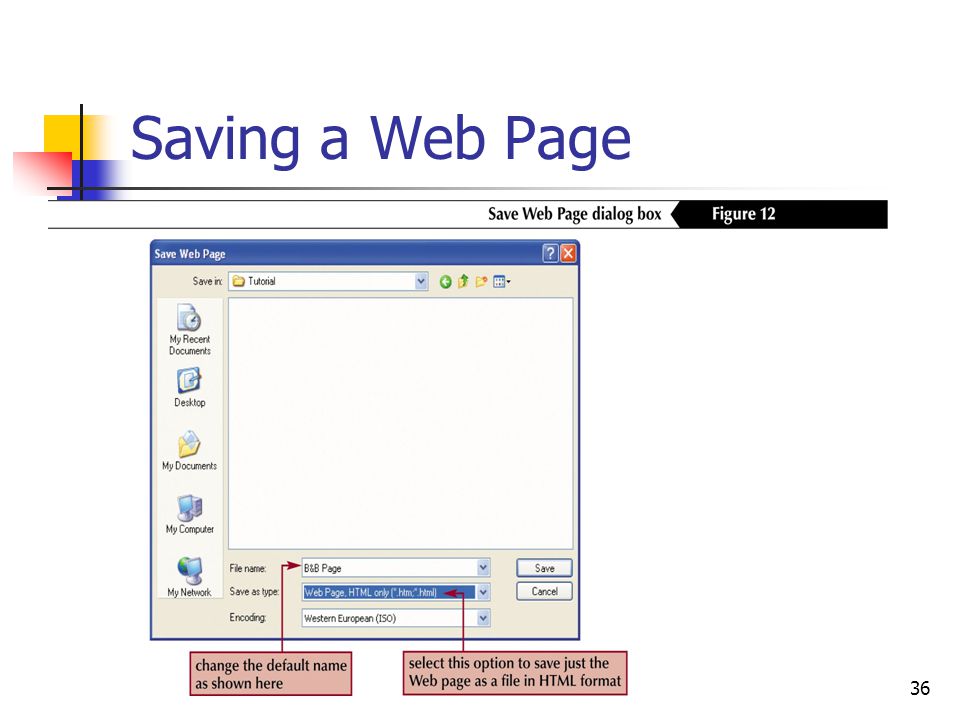 36 Saving a Web Page