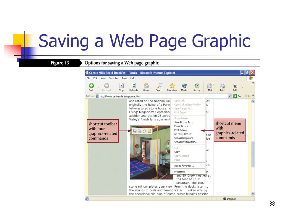 38 Saving a Web Page Graphic